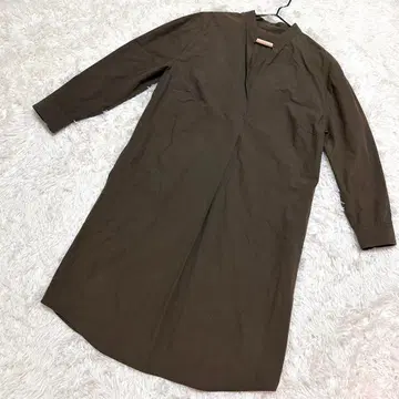 STYLE ME 셔츠 원피스 포켓 부착 도쿄 스타일 카키 (9)