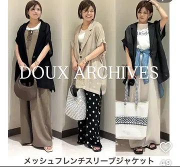 DOUX ARCHIVES 메쉬 프렌치 슬리브 자켓
