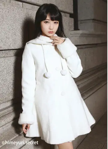 미사용품 himeyuri.Secret 화이트 릴리 세일러 코트