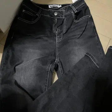 KIRSH 체리 사쿠라 체리 데님 블랙 청바지 팬츠 바지