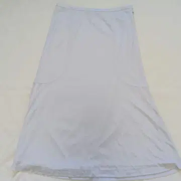 레오나르 루즈한 타이트 스커트 슬릿 턱 롱 72 화이트