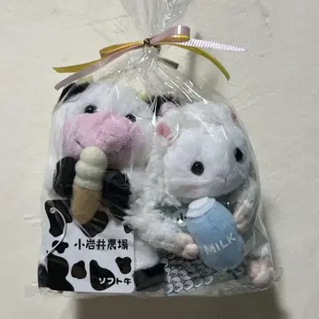 코이와이 농장 소프트 소 밀키 양 봉제 인형 세트
