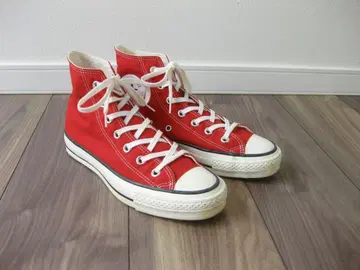 CONVERSE 하이컷 스니커즈 빨간색 5.5(24.5cm) 올스타