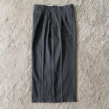 00s Lands' End 그레이 치노 슬랙스 턱 페이드