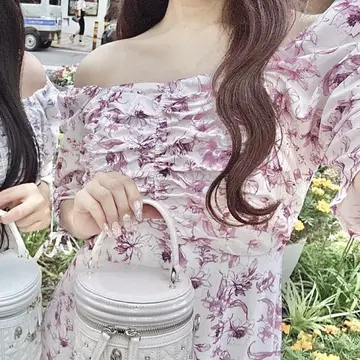 evelyn 오리지널 꽃무늬 롱 OP 원피스