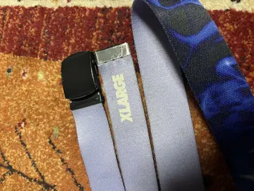 XLARGE 보라색 추상 무늬 벨트 리버서블