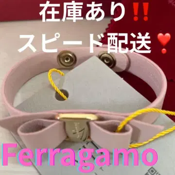 Ferragamo 핑크 리본 팔찌