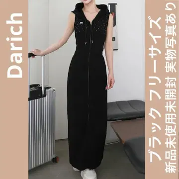 다리치 샤이니 맨투맨 롱 원피스 블랙 검정 프리 새상품