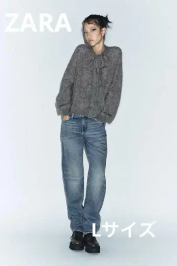 자라 니트 탑 L