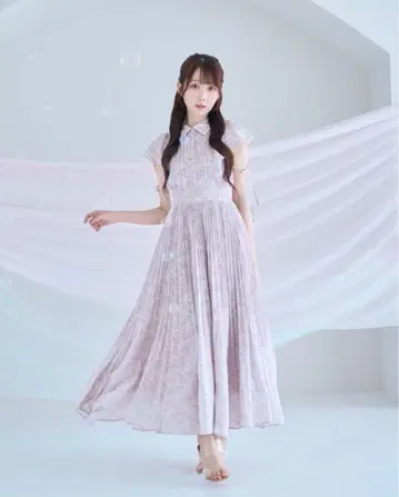 RoseMuse pleats floral print dress 핑크