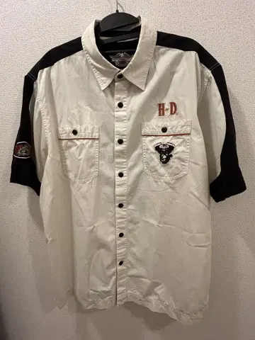 90s 할리데이비슨 워크 셔츠 L