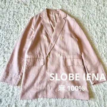 슬로브 이에나 린넨 테일러드 자켓 린넨 100% 핑크
