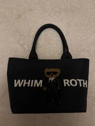 WHIM ROTH 자수 토트백 블랙