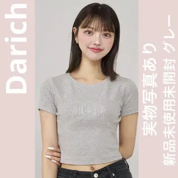 Darich 샤이니 DD 로고 컴팩트 티셔츠 그레이 미사용 새상품 미개봉