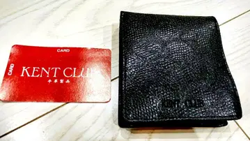 KENT CLUB 소가죽 반지갑 블랙