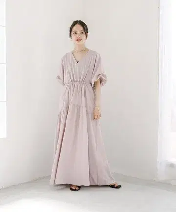 mystic 미스틱 드로스트 개더 원피스