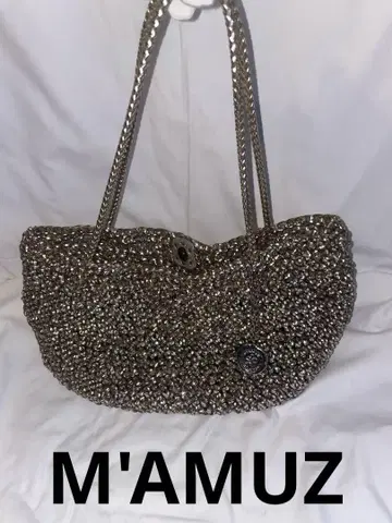 새상품급 M'AMUZ 마뮤즈 와이어 핸드백 파티 백