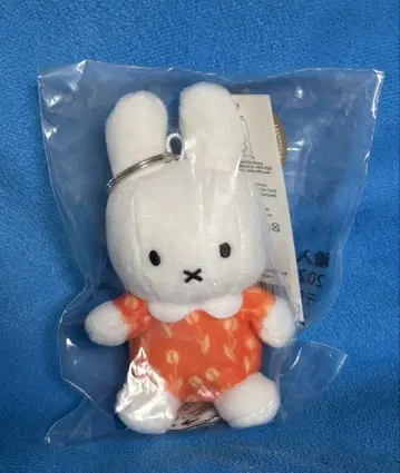 만국 박람회 한정판 미피 네덜란드관 봉제 인형 키링 튤립 패턴