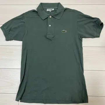 LACOSTE 다크 그린 피케 셔츠 사이즈 2