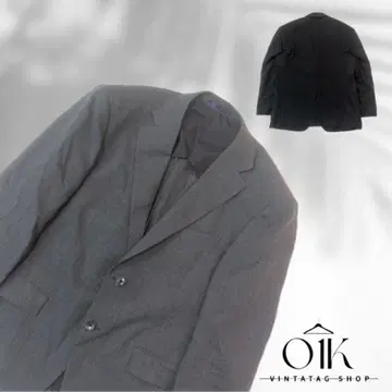 다크 그레이 싱글 브레스트 정장 자켓