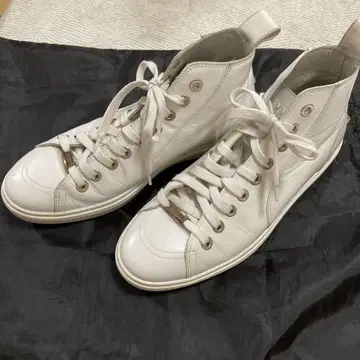 JIMMY CHOO 콜트 가죽 하이컷 스니커즈