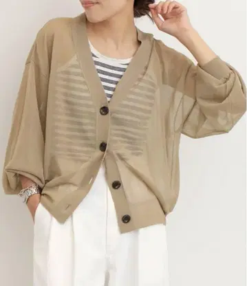 라빠르망 L'Appartement Sheer Cardigan 시어