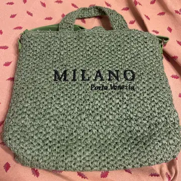 H&M 뜨개질 그린 백 MILANO