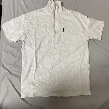 U.S. POLO ASSN. 그레이 반팔 피케 셔츠 F
