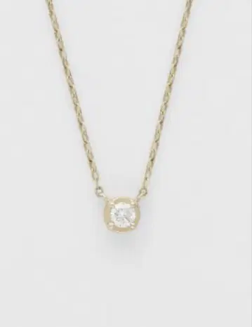 agate 목걸이 k10 골드 다이아몬드 0.03ct