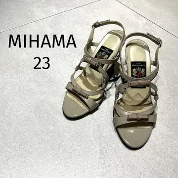 MIHAMA 미하마 리본 디자인 샌들 에나멜