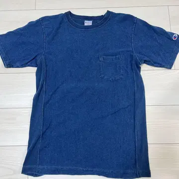 Champion Reverse Weave 티셔츠 XL 데님 블루