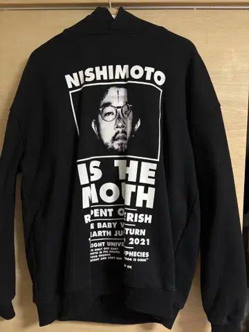 nishimoto is the mouth 후드티 블랙