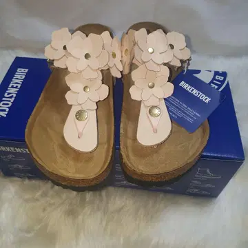 인기 미사용 새상품 BIRKENSTOCK 기제 플라워 핑크 23cm