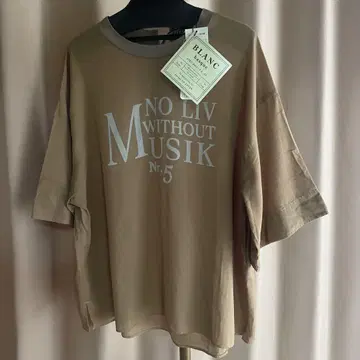 택 포함 새상품 BLANC basque 블랑 바스크 코튼 쉬폰 도비 반팔