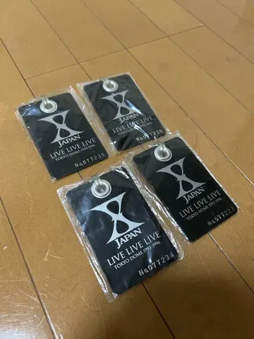 미사용 새상품 X JAPAN LIVE LIVE LIVE 택