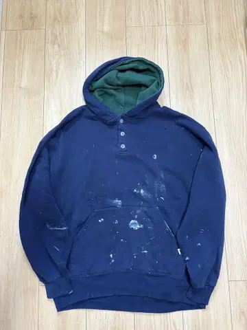 RUSSELL ATHLETIC 90년대 2톤 헨리넥 후드티 L