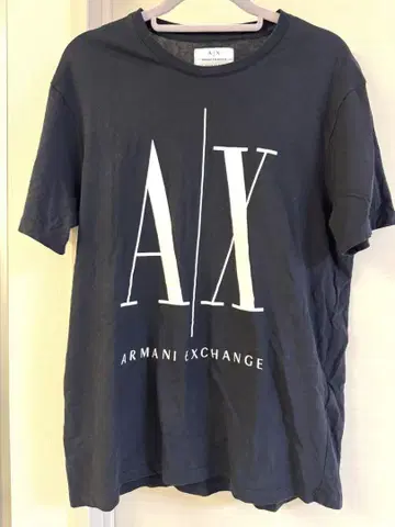 ARMANI EXCHANGE 블랙 반팔 티셔츠 M