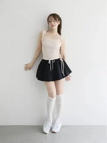 andmary Murphy flare mini skirt Navy