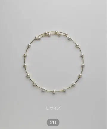 리프사리스 진주 점 장식 목걸이