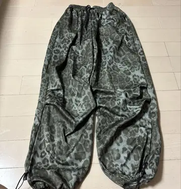 레오파드 팬츠 스웨트 팬츠 레오파드 무늬