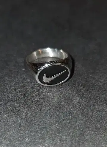NIKE silver ring swoosh 16호 각인