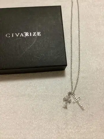 [ 새상품급 ] CIVARIZE 크로스 모티브 목걸이