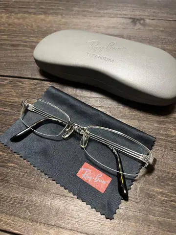Ray-Ban 안경 티타늄 무도수 케이스 포함