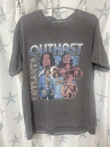 OUTKAST 아웃캐스트 힙합 랩 밴딩 티셔츠 구제 의류