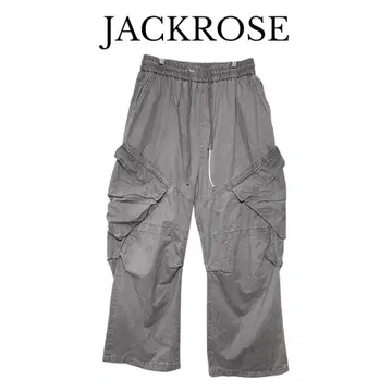 JACKROSE 잭 로즈 남성용 카고 팬츠 와이드 팬츠 루즈핏