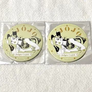 쿠죠 죠린 75mm 홀로그램 캔뱃지 2점 죠죠월드