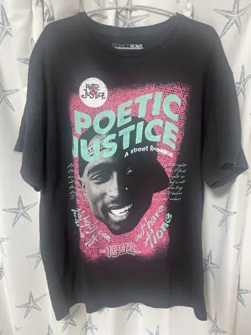 뮤직 티셔츠 Poetic Justice 포에틱 저스티스 2pac