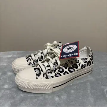 컨버스 올스타 레오파드 무늬 OX 25cm 택 포함 새상품