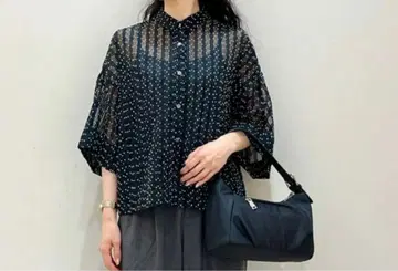 시어 도트 블라우스 United arrows