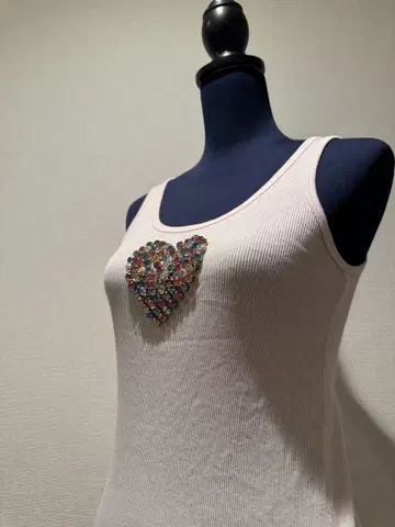 TwistedHeart 탱크탑 핑크 하트